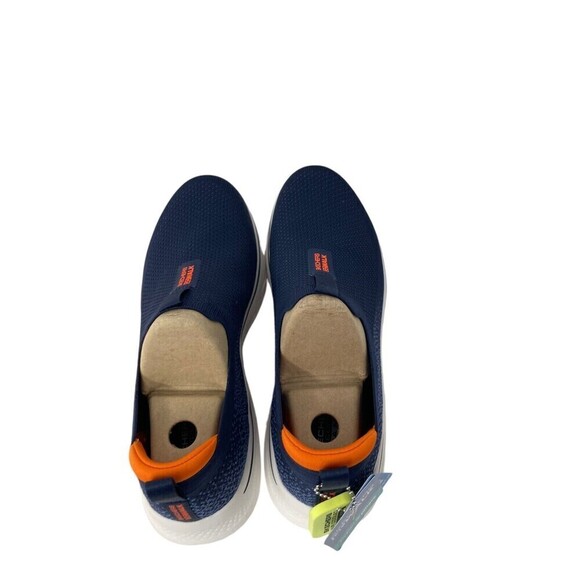 Skechers Walking Shoes Men\'s Size 11 Navy Orange Go Walk 7 Stretch Cushioning main image 4